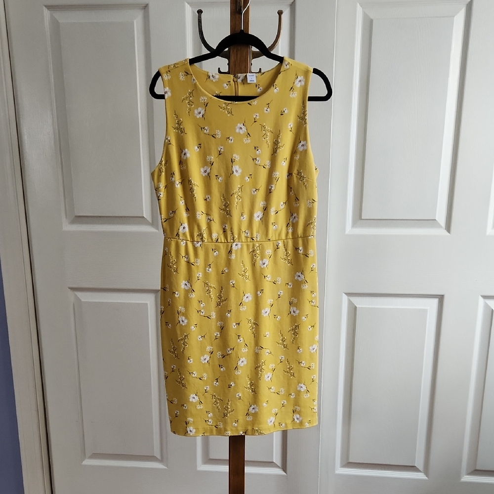 Old Navy Yellow Floral Dress